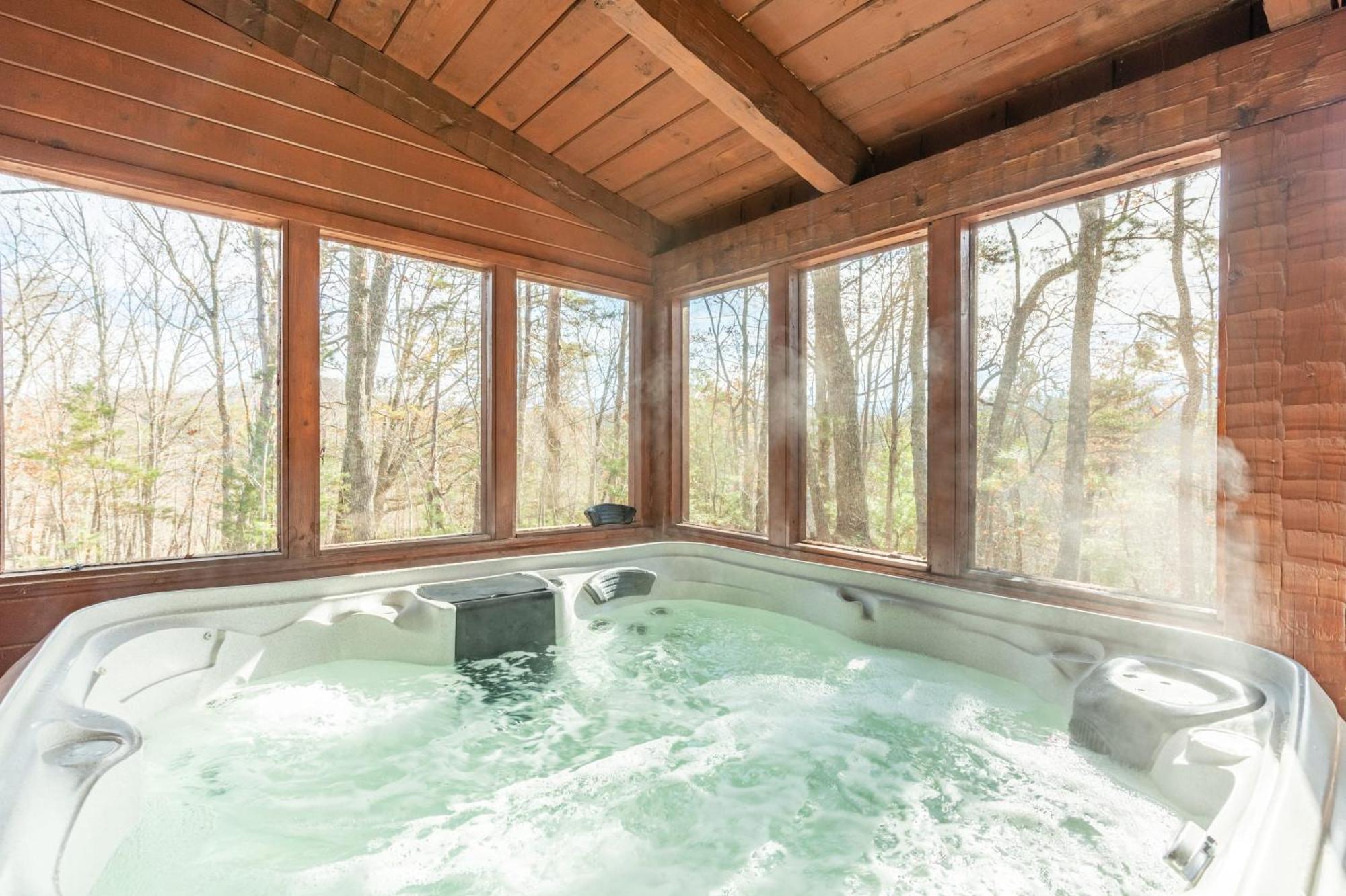 Dudley II By Avantstay Comfortable Cabin W Hot Tub Views 鸽子谷 外观 照片